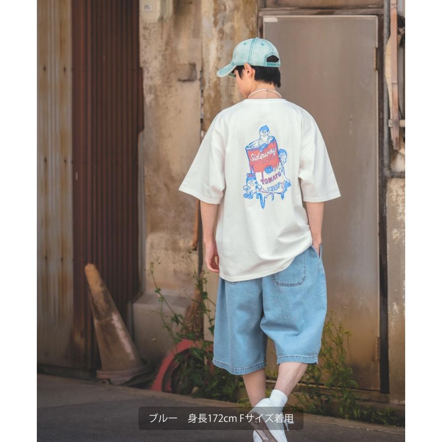 ハーフパンツ メンズ ショートパンツ 半パン 半ズボン デニムパンツ イージーパンツ ジーンズ ワイド アメカジ 古着MIX スケーター ストリート 韓国 | improves | 09