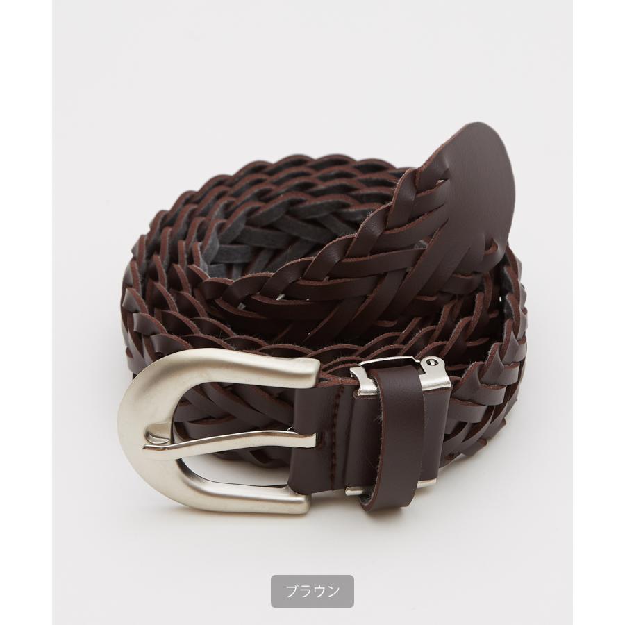 ベルト メンズ PUレザー メッシュベルト シンプル きれいめ セレクト アメカジ カジュアル 古着MIX スケーター ストリート 韓国ファッション ブラック ブラウン | improves | 05