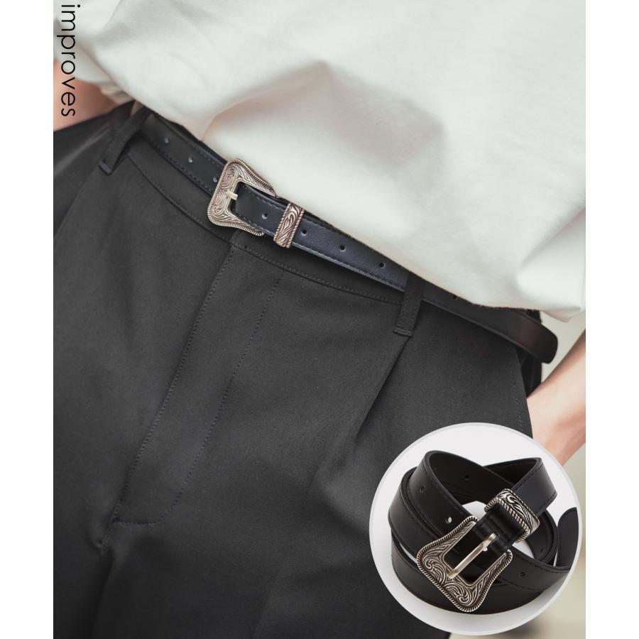 ベルト メンズ PUレザー ベルト シンプル きれいめ アメリカントラッド セレクト アメカジ カジュアル 古着MIX スケーター ストリート 韓国 | improves