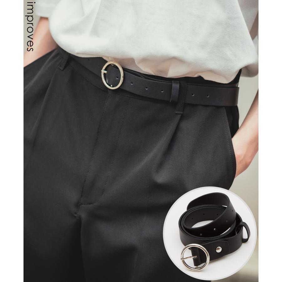 ベルト メンズ PUレザー ベルト シンプル きれいめ ビジネス ベーシック トラッド セレクト アメカジ カジュアル 古着MIX スケーター ストリート 韓国 | improves
