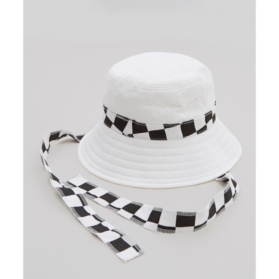 ハット メンズ フラッグ レース あご紐 バケットハット 帽子 フリーサイズ コットン セレクト アメカジ カジュアル 古着MIX スケーター ストリート 韓国 | improves | 09