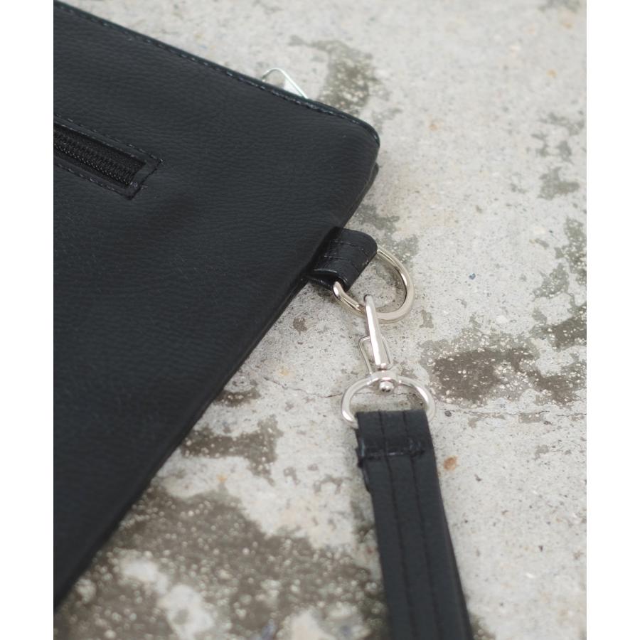 クラッチパック メンズ 2WAY ストラップ ミニバッグ セカンドバッグ 鞄 カバン バック フリーサイズ 通勤通学 セレクト アメカジ カジュアル 古着MIX スケーター | improves | 13