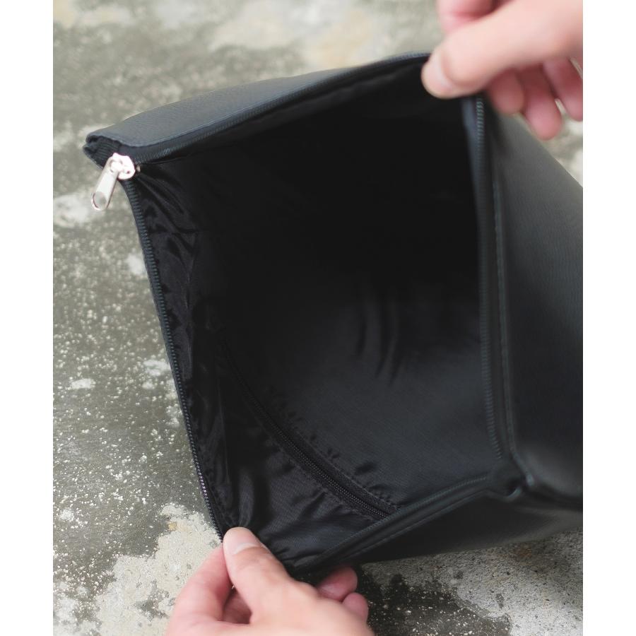 クラッチパック メンズ 2WAY ストラップ ミニバッグ セカンドバッグ 鞄 カバン バック フリーサイズ 通勤通学 セレクト アメカジ カジュアル 古着MIX スケーター | improves | 15