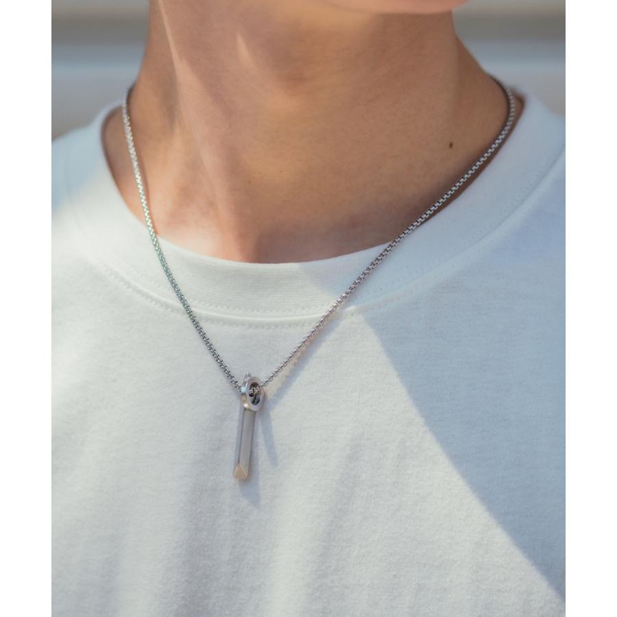 ネックレス メンズ チェーン 小物 首飾り アクセサリー リング プレート チャーム トップ ユニセックス セレクト アメカジ 古着MIX スケーター ストリート 韓国 | improves | 02