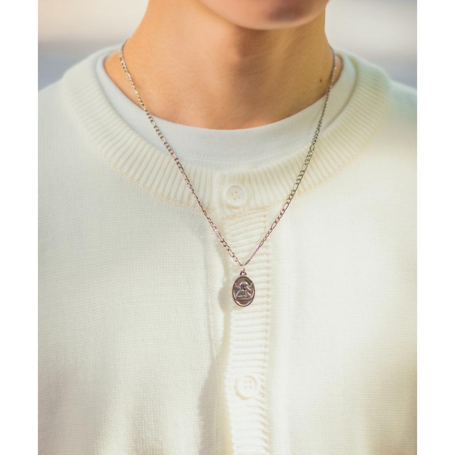 ネックレス メンズ チェーン 小物 首飾り アクセサリー 天使モチーフ チャーム トップ ユニセックス セレクト アメカジ 古着MIX スケーター ストリート 韓国 | improves | 02