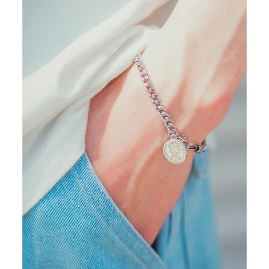 ブレスレット メンズ チェーン 小物 アクセサリー コイン 硬貨 チャーム トップ ユニセックス セレクト カジュアル 古着MIX スケーター ストリート 韓国 | improves | 02