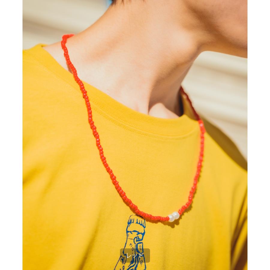 ネックレス メンズ ビーズ 首飾り 小物 アクセサリー カラフル ユニセックス セレクト アメカジ カジュアル シンプル 古着MIX リゾート マリン ストリート 韓国 | improves | 21
