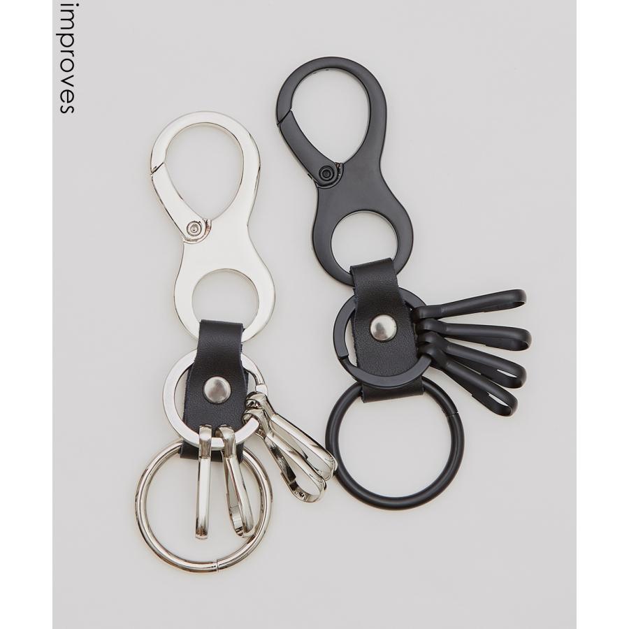 キーホルダー メンズ カラビナ キーケース キーリング セレクト アウトドア アメカジ カジュアル 古着MIX スケーター ストリート 韓国 | improves