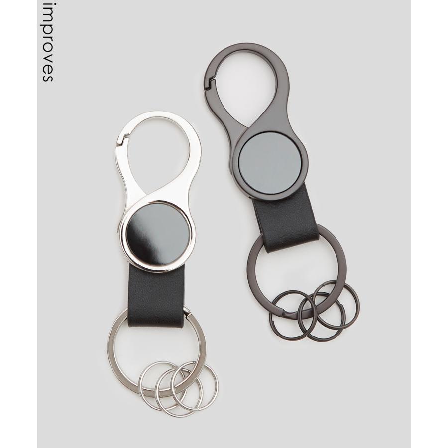 キーホルダー メンズ カラビナ キーケース キーリング セレクト アウトドア アメカジ カジュアル 古着MIX スケーター ストリート 韓国 | improves