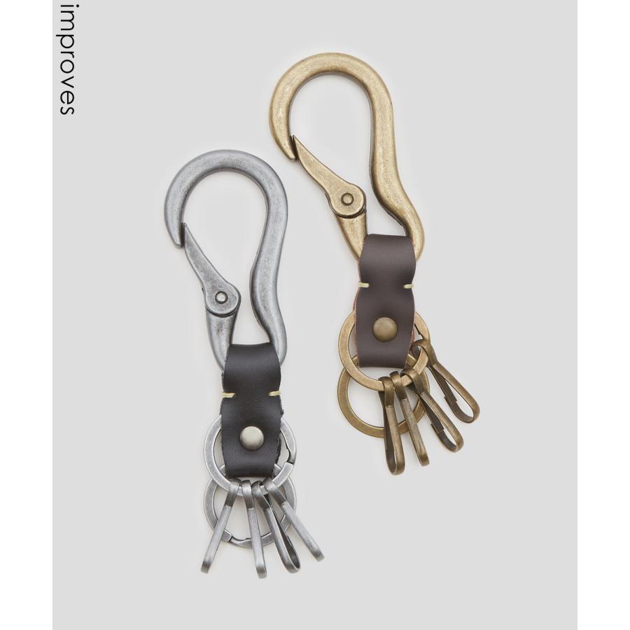 キーホルダー メンズ カラビナ キーケース キーリング セレクト アウトドア アメカジ カジュアル 古着MIX スケーター ストリート 韓国 | improves