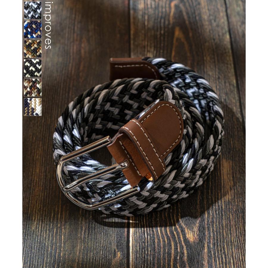 ベルト メンズ レディース メッシュ 編み込み アメカジ カジュアル スケーター ストリート 韓国ファッション きれいめ セレクト | improves