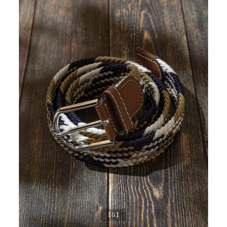 ベルト メンズ レディース メッシュ 編み込み アメカジ カジュアル スケーター ストリート 韓国ファッション きれいめ セレクト | improves | 21