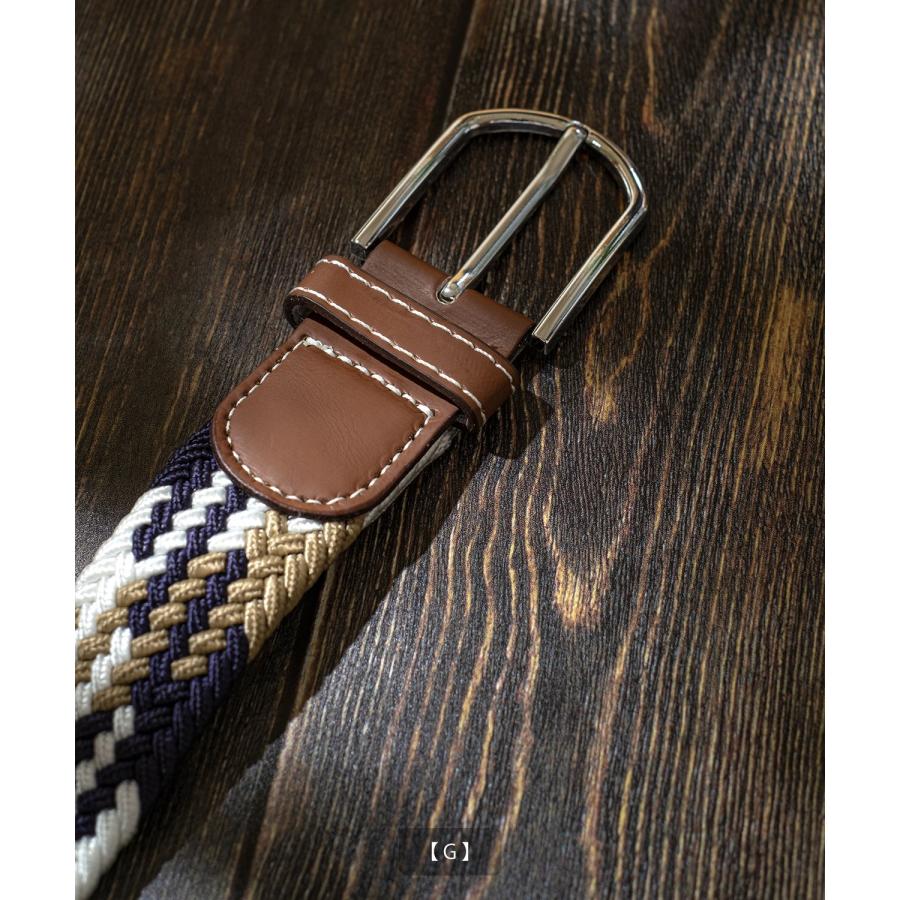 ベルト メンズ レディース メッシュ 編み込み アメカジ カジュアル スケーター ストリート 韓国ファッション きれいめ セレクト | improves | 22