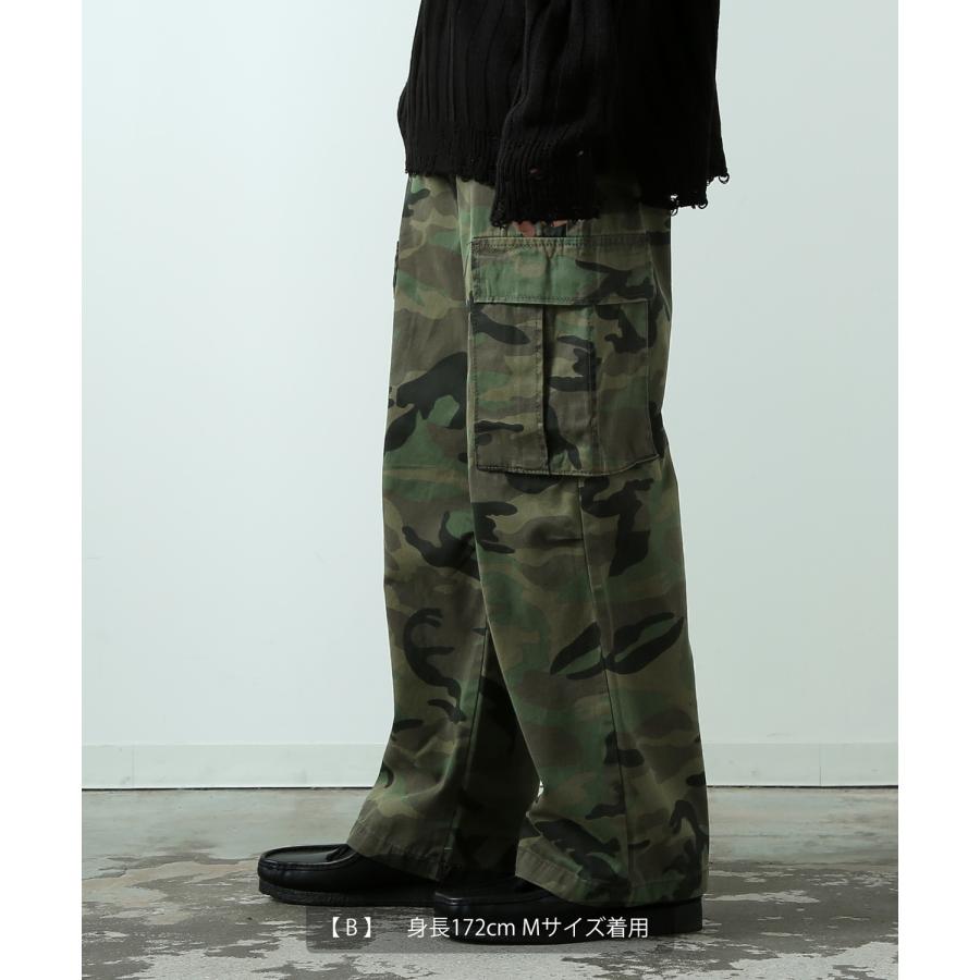 A BATHING APE 迷彩柄　ミリタリーパンツ　ワイド　Lサイズ　カーゴ A BATHING APE 迷彩柄 ミリタリーパンツ ワイド Lサイズ カーゴ A