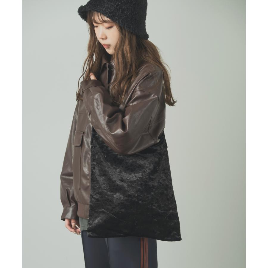 ショルダーバッグ メンズ レディース ベロア カバン 鞄 斜めがけバッグ たすき掛け メッセンジャーバッグ カジュアル スケーター ストリート 韓国ファッション | improves | 04