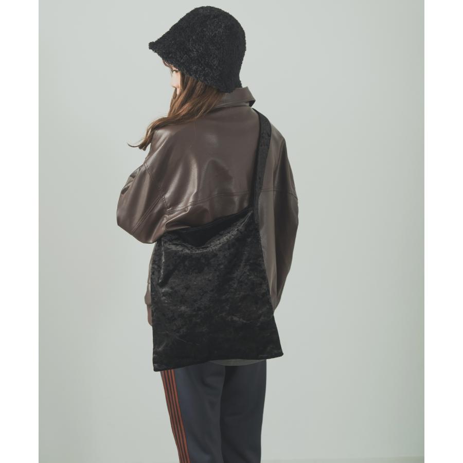 ショルダーバッグ メンズ レディース ベロア カバン 鞄 斜めがけバッグ たすき掛け メッセンジャーバッグ カジュアル スケーター ストリート 韓国ファッション | improves | 05