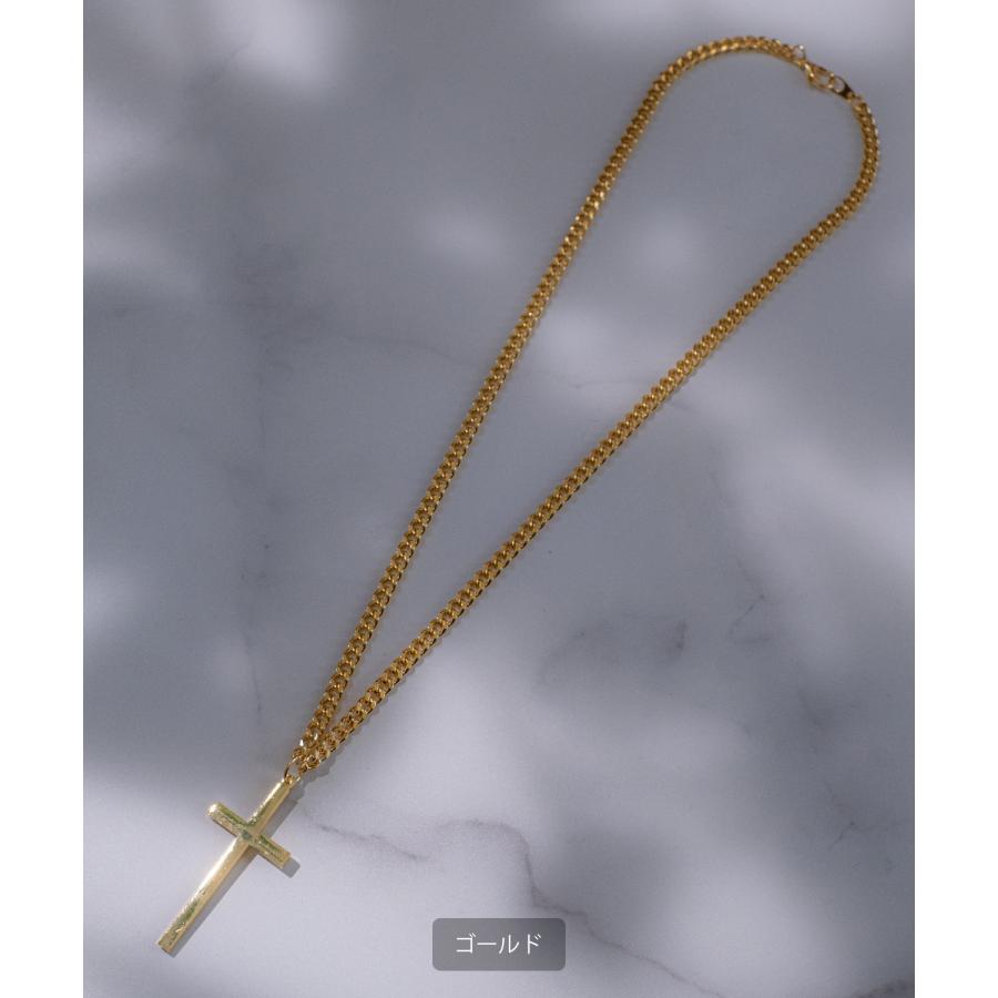 ネックレス メンズ レディース クロス ターラントチェーン アメカジ カジュアル スケーター ストリート 韓国ファッション ロック モード シルバー ゴールド | improves | 03