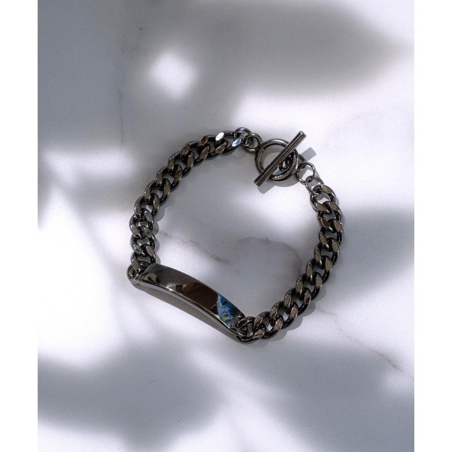 ブレスレット メンズ レディース プレート ターラントチェーン アメカジ カジュアル スケーター ストリート 韓国ファッション ロック モード シルバー ゴールド | improves | 11