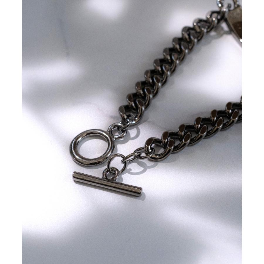 ブレスレット メンズ レディース プレート ターラントチェーン アメカジ カジュアル スケーター ストリート 韓国ファッション ロック モード シルバー ゴールド | improves | 12