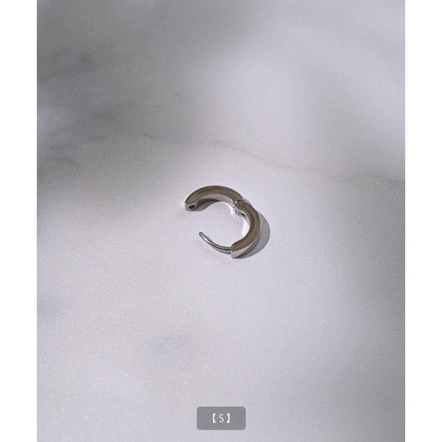 ピアス メンズ レディース リングピアス アクセサリー アメカジ カジュアル スケーター ストリート 韓国ファッション きれいめ シルバー | improves | 03