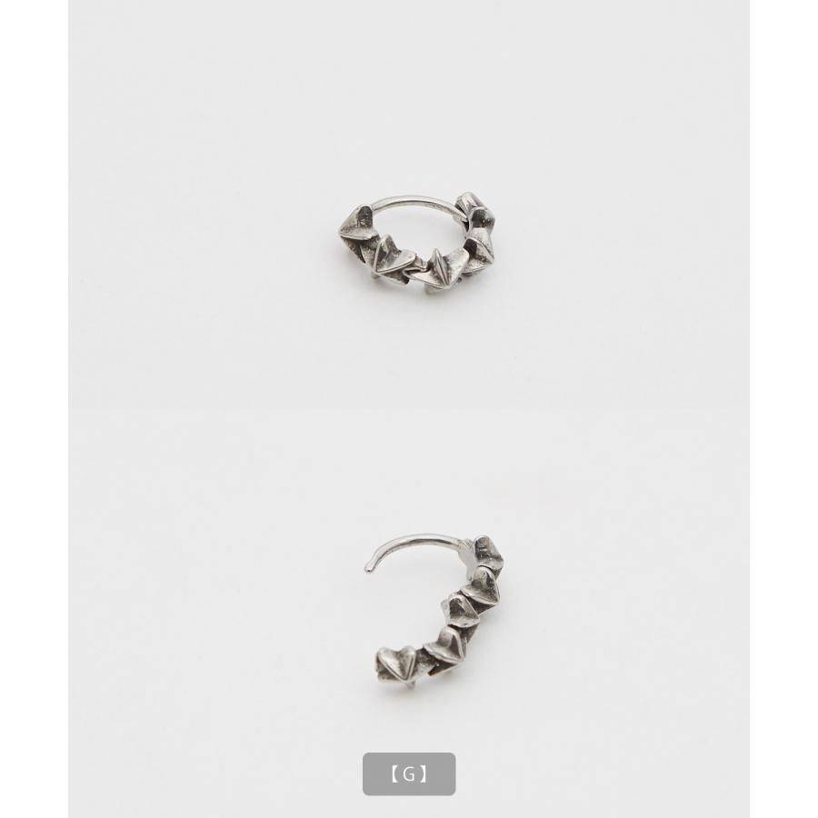 片耳 ピアス メンズ フープピアス アクセサリー アメカジ カジュアル スケーター ストリート 韓国ファッション きれいめ アンティーク シルバー | improves | 23