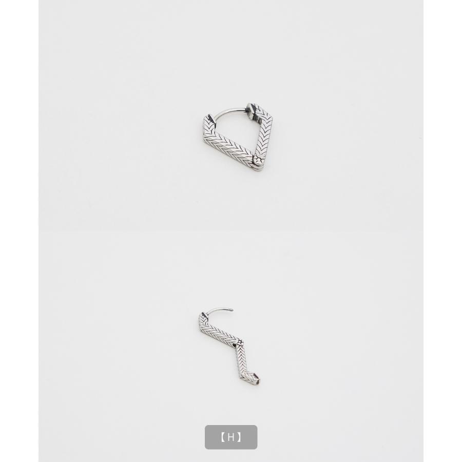 片耳 ピアス メンズ フープピアス アクセサリー アメカジ カジュアル スケーター ストリート 韓国ファッション きれいめ アンティーク シルバー | improves | 25