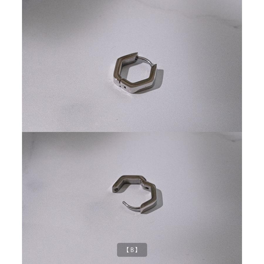 片耳 ピアス メンズ フープピアス アクセサリー アメカジ カジュアル スケーター ストリート 韓国ファッション きれいめ アンティーク シルバー | improves | 13