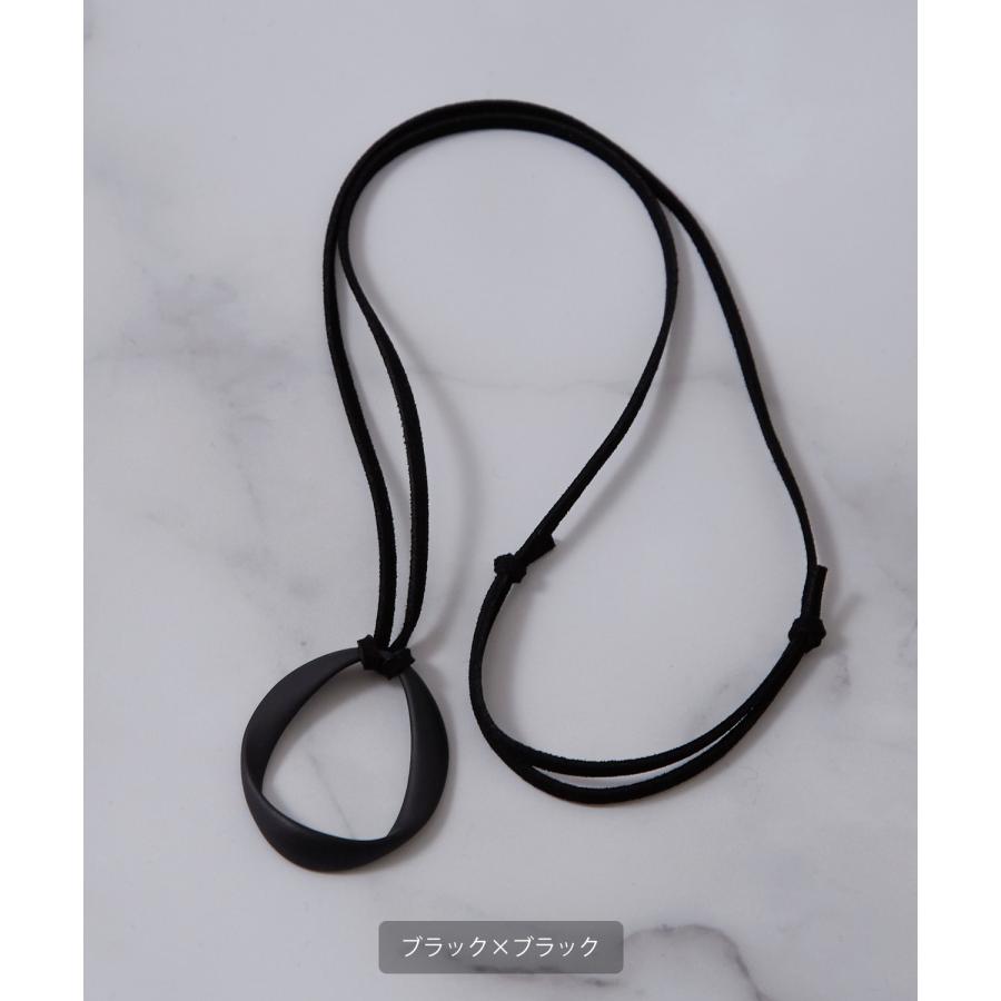 ネックレス メンズ レディース 革紐 リング アメカジ カジュアル スケーター ストリート 韓国ファッション きれいめ モード アンティークシルバー | improves | 08