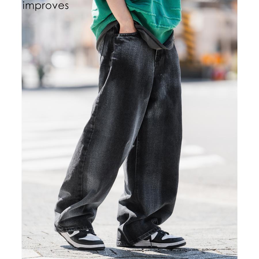 improves（インプローブス） デニムパンツ メンズ ウォッシュ ワイド