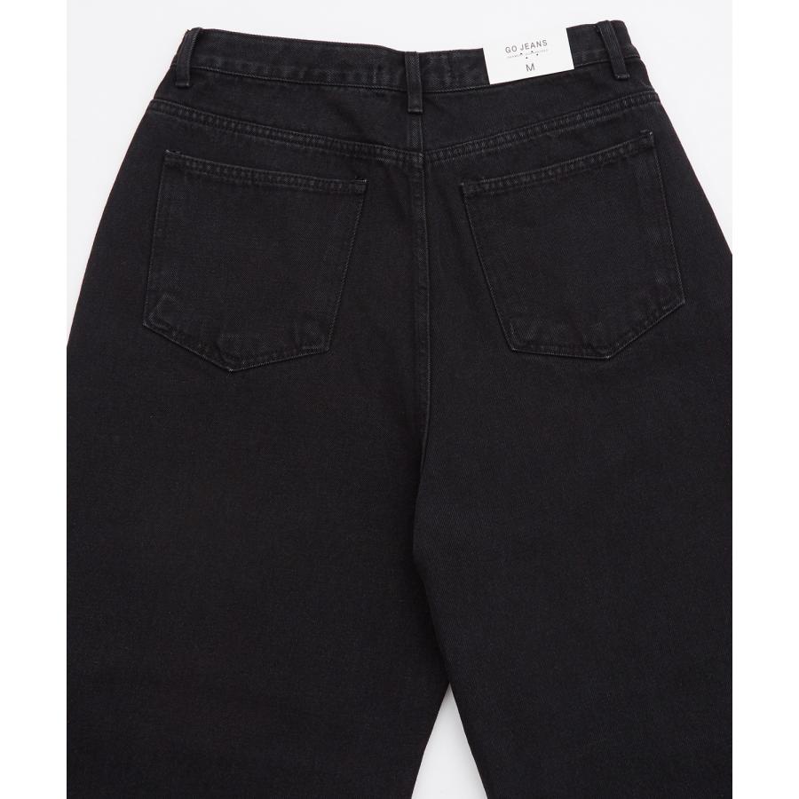 デニムパンツ メンズ クラッシュ ダメージ加工 ワイドパンツ ストレート ジーンズ ストリート アメカジ カジュアル 韓国ファッション スケーター 古着MIX | improves | 13