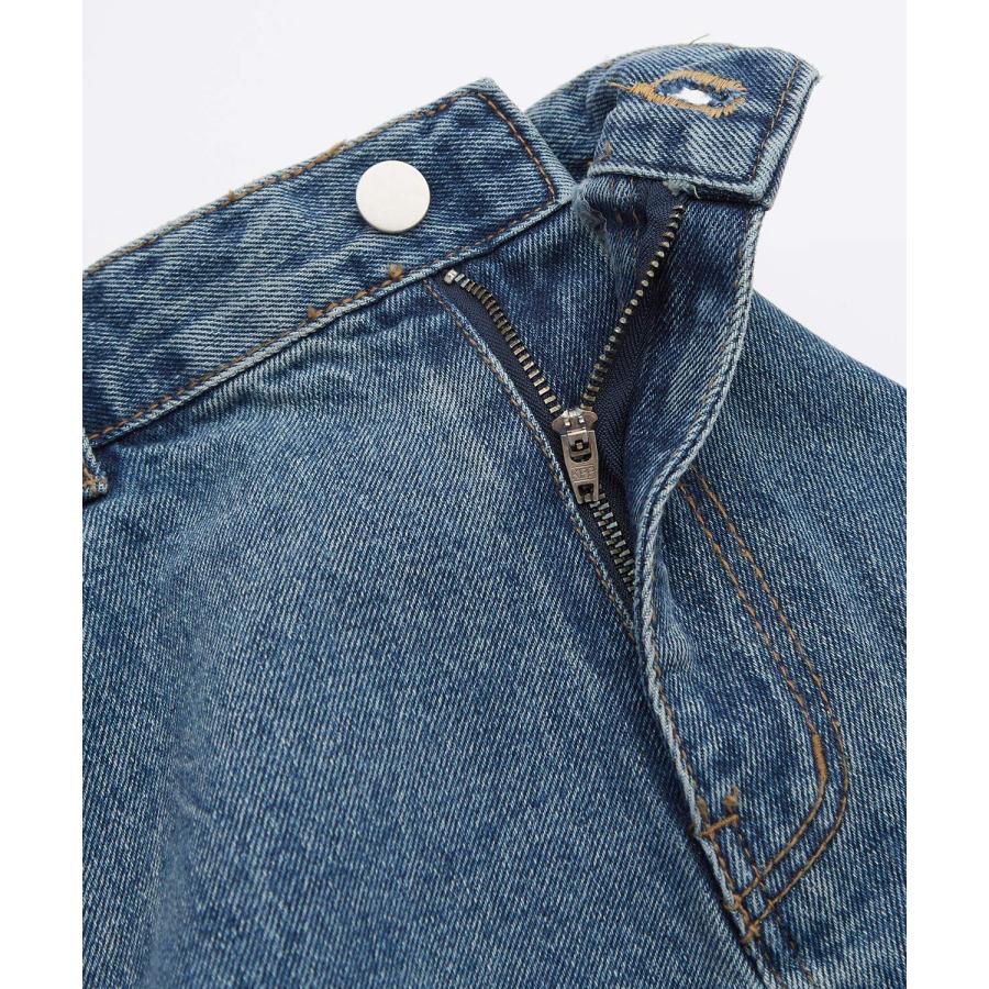 デニムパンツ メンズ サイドラインデザイン ジーンズ ワイドパンツ ヴィンテージ ストリート アメカジ カジュアル 韓国ファッション スケーター 古着MIX | improves | 19