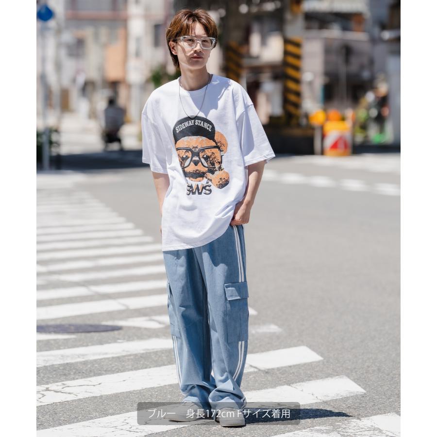 improves デニムパンツ メンズ サイドライン カーゴパンツ