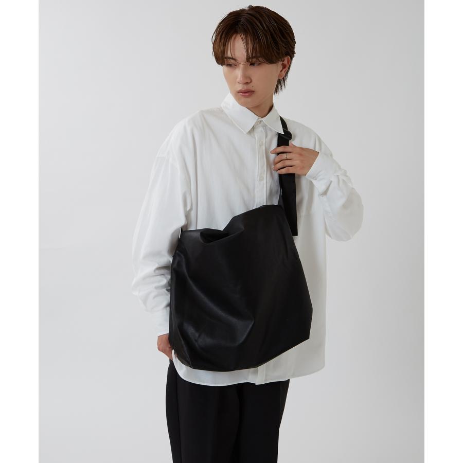 ショルダーバッグ メンズ レザーバッグ 巾着バッグ サコッシュ 鞄 カバン バック フリーサイズ シンセティックレザー 革 セレクト アメカジ | improves | 02