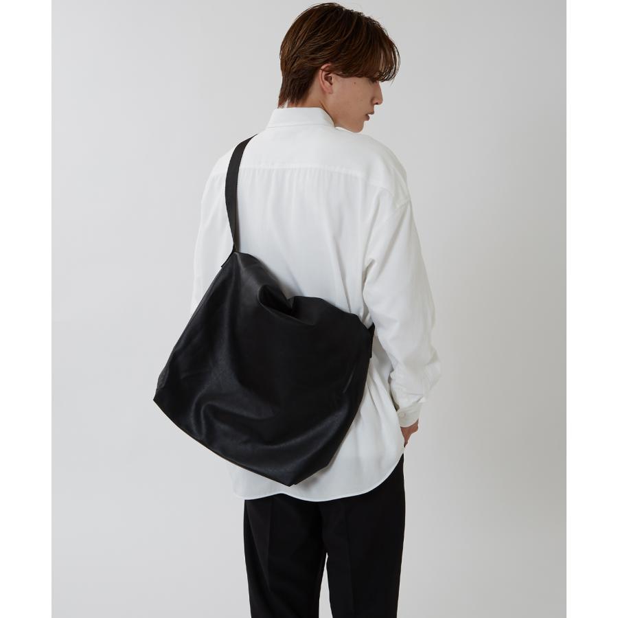ショルダーバッグ メンズ レザーバッグ 巾着バッグ サコッシュ 鞄 カバン バック フリーサイズ シンセティックレザー 革 セレクト アメカジ | improves | 04