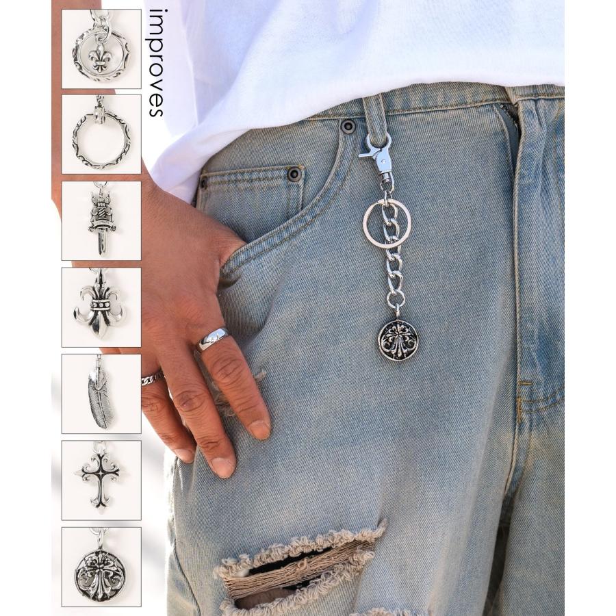 キーリング メンズ バリエーション キーホルダー セレクト アメカジ カジュアル 古着MIX スケーター ストリート 韓国ファッション | improves