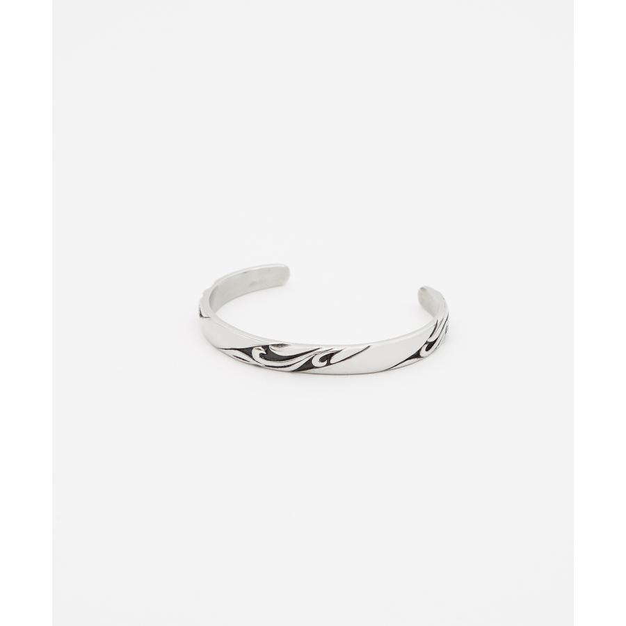 バングル メンズ レディース ブレスレット オープンバングル 腕輪 セレクト アメカジ カジュアル 古着MIX スケーター ストリート 韓国ファッション ブラック | improves | 02