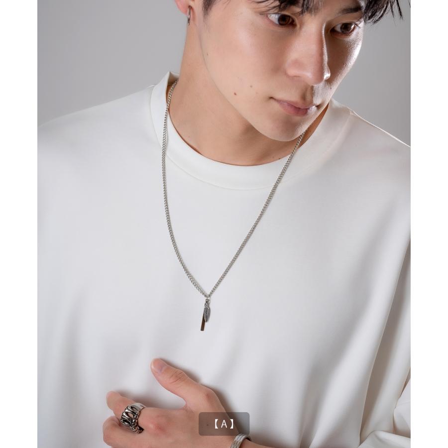 ネックレス メンズ 首飾り リングネックレス チャーム セレクト アメカジ カジュアル 古着MIX スケーター ストリート 韓国ファッション | improves | 09