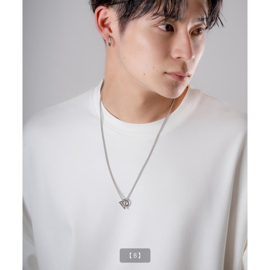 ネックレス メンズ 首飾り リングネックレス チャーム セレクト アメカジ カジュアル 古着MIX スケーター ストリート 韓国ファッション | improves | 10