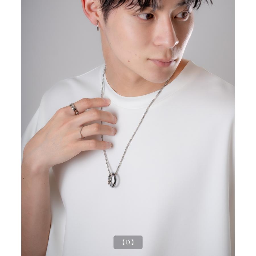 ネックレス メンズ 首飾り リングネックレス チャーム セレクト アメカジ カジュアル 古着MIX スケーター ストリート 韓国ファッション | improves | 12