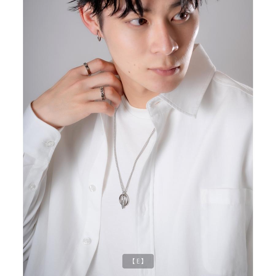 ネックレス メンズ 首飾り リングネックレス チャーム セレクト アメカジ カジュアル 古着MIX スケーター ストリート 韓国ファッション | improves | 13