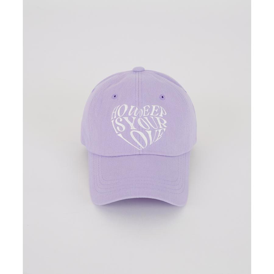 キャップ メンズ ハートロゴ 刺しゅう 帽子 セレクト アメカジ カジュアル 古着MIX スケーター ストリート 韓国ファッション ブラック オフホワイト ラベンダー | improves | 10