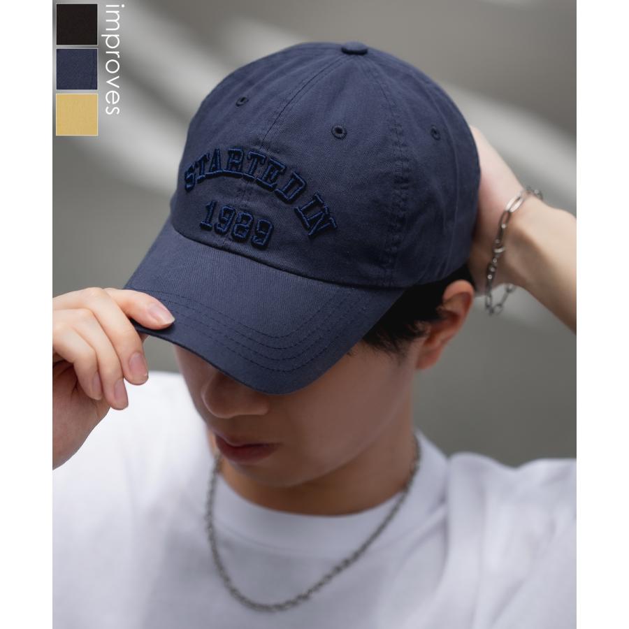 improves（インプローブス） キャップ メンズ カレッジロゴ 刺しゅう