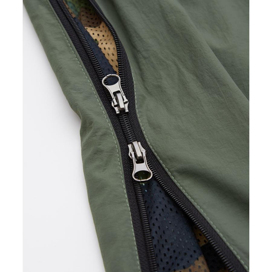 ワイドパンツ メンズ サイドジップ 迷彩 カモフラ柄 デザインパンツ イージーパンツ ストリート アメカジ カジュアル 韓国 スケーター | improves | 18