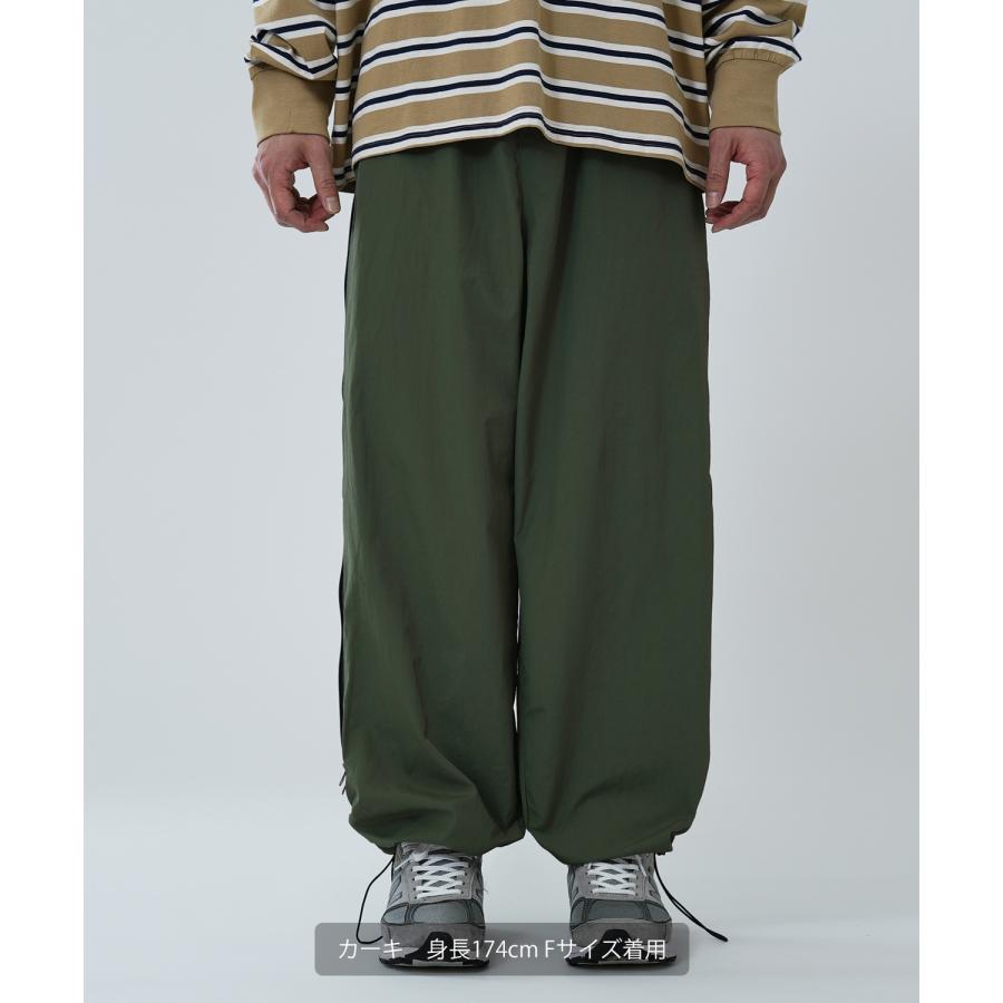 ワイドパンツ メンズ サイドジップ 迷彩 カモフラ柄 デザインパンツ イージーパンツ ストリート アメカジ カジュアル 韓国 スケーター | improves | 03