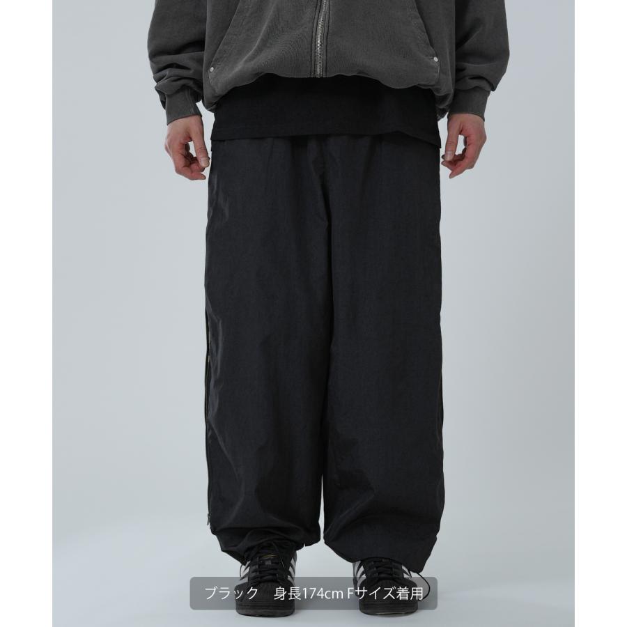 ワイドパンツ メンズ サイドジップ 迷彩 カモフラ柄 デザインパンツ イージーパンツ ストリート アメカジ カジュアル 韓国 スケーター | improves | 09