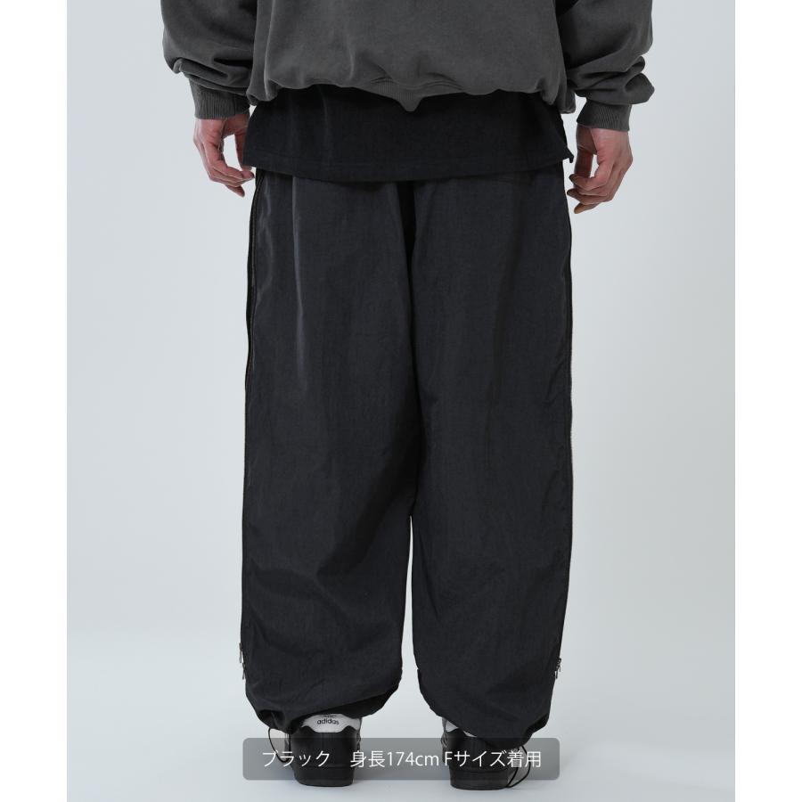 ワイドパンツ メンズ サイドジップ 迷彩 カモフラ柄 デザインパンツ イージーパンツ ストリート アメカジ カジュアル 韓国 スケーター | improves | 11