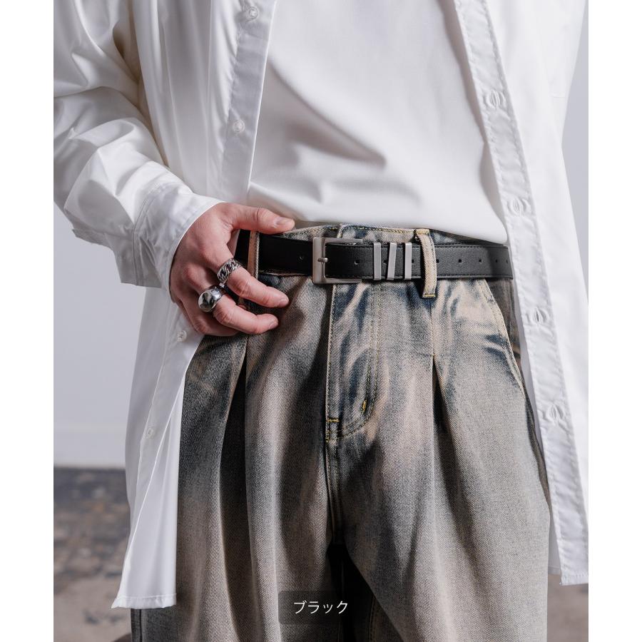 ベルト メンズ レディース シンセティックレザー ベルト シンプル きれいめ ビジネス ベーシック トラッド セレクト アメカジ カジュアル 古着MIX スケーター | improves | 04