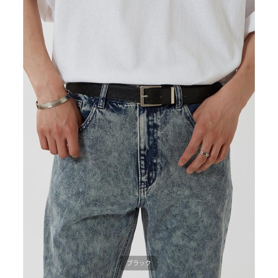 ベルト メンズ レディース シンセティックレザー ベルト シンプル きれいめ ビジネス ベーシック トラッド セレクト アメカジ カジュアル 古着MIX スケーター | improves | 05