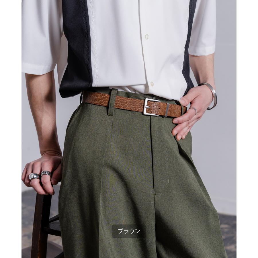 ベルト メンズ レディース シンセティックレザー ベルト シンプル きれいめ ビジネス ベーシック トラッド セレクト アメカジ カジュアル 古着MIX スケーター | improves | 06