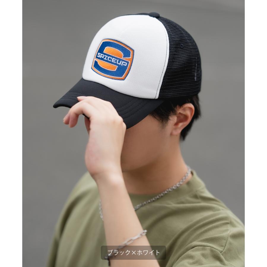 キャップ メンズ メッシュキャップ セレクト アメカジ カジュアル 古着MIX スケーター ストリート 韓国ファッション ブラック ホワイト グリーン | improves | 05